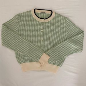 MiuMiu gingham Cardigan